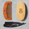 Beard Club® Beard Care Kit - TikTok Shop Exclusive Kit Includes Beard Brush, Beard Comb and Straight Edge Razor